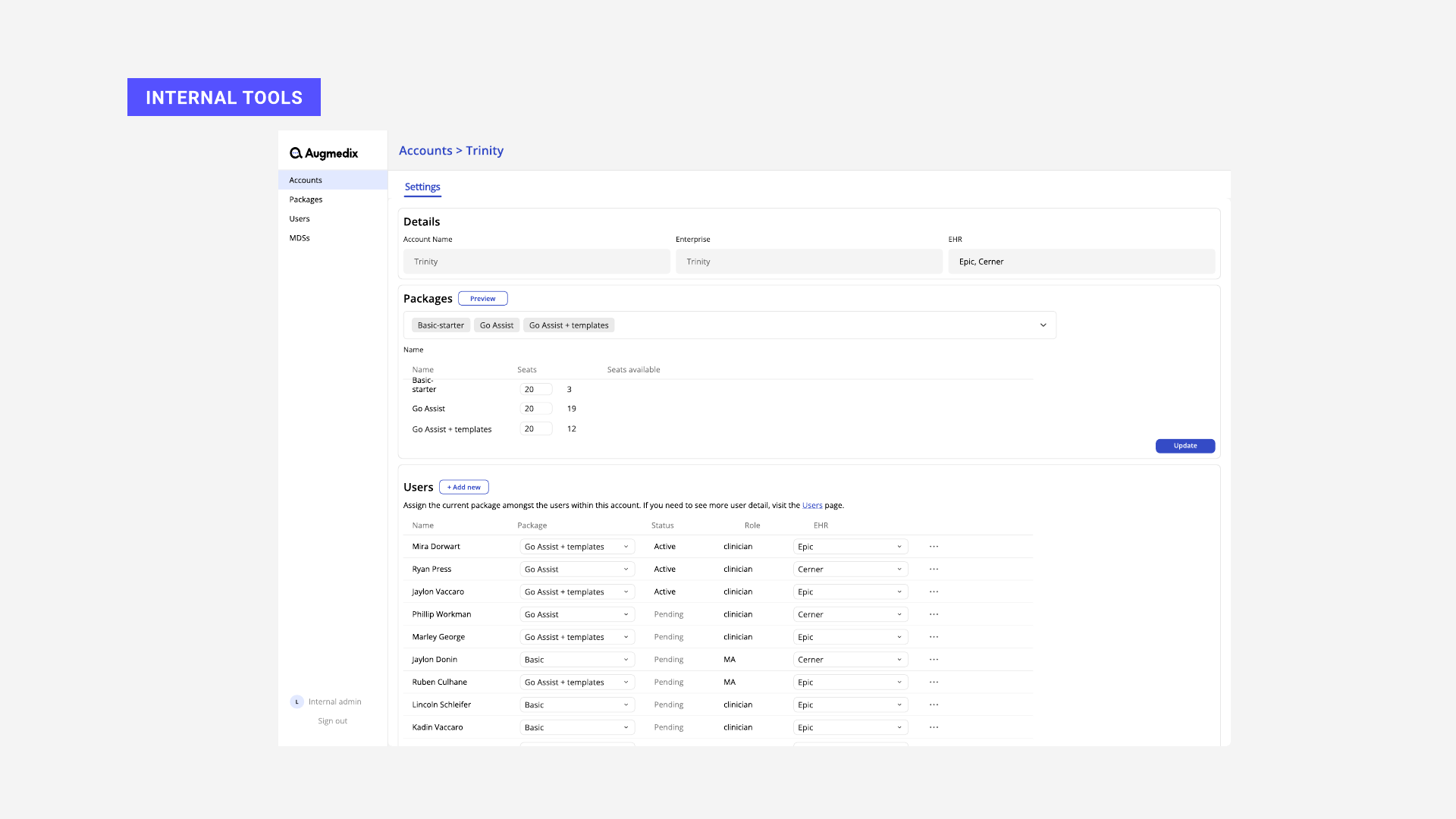 Augmedix design system components